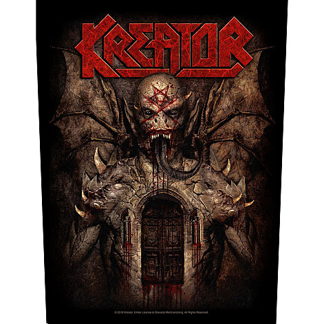 Kreator naszywka na plecy 30x27x36 cm, God of Violence