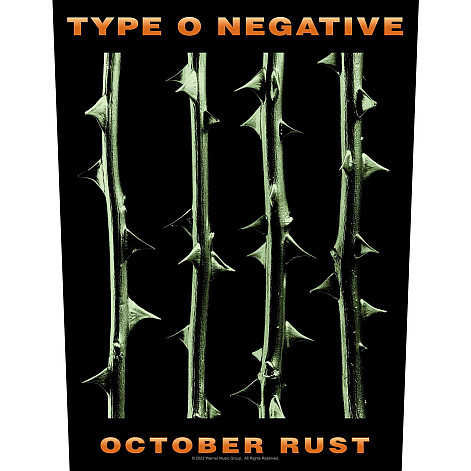 Type O Negative naszywka na plecy 30x27x36 cm, October Rust