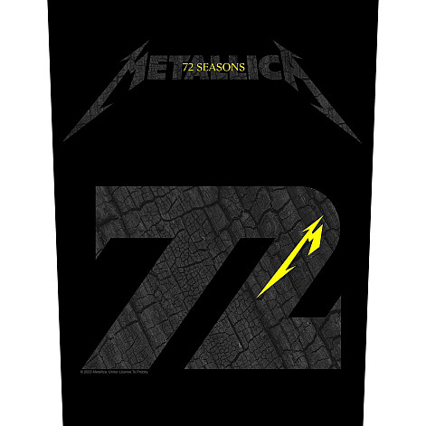 Metallica naszywka na plecy 30x27x36 cm, Charred M72