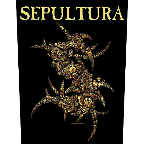 Sepultura naszywka na plecy CO+PES 30x27x36 cm, Discography Black