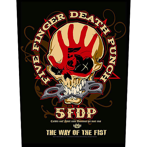 Five Finger Death Punch naszywka na plecy 30x27x36 cm, Way Of The Fist
