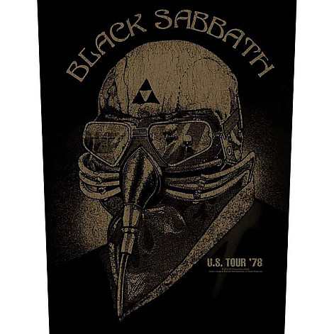Black Sabbath naszywka na plecy CO+PES 30x27x36 cm, US Tour 1978