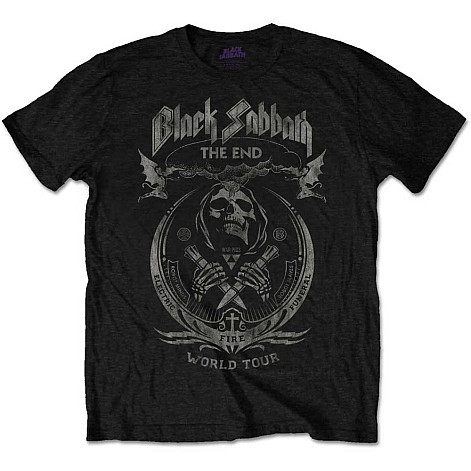 Black Sabbath koszulka, The End Mushroom Cloud Distressed Black, męskie