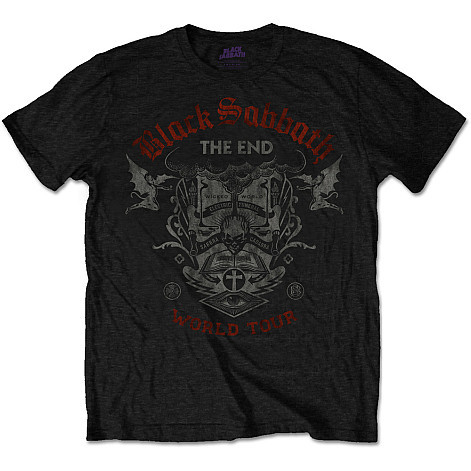 Black Sabbath koszulka, The End Mushroom Cloud World Tour Black, męskie