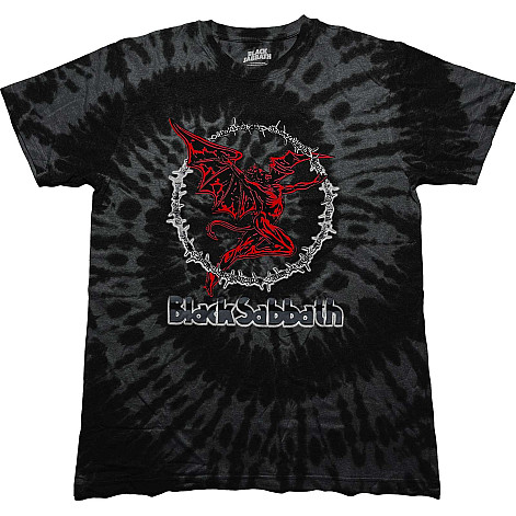 Black Sabbath koszulka, Red Henry Dip Dye Wash Black, męskie
