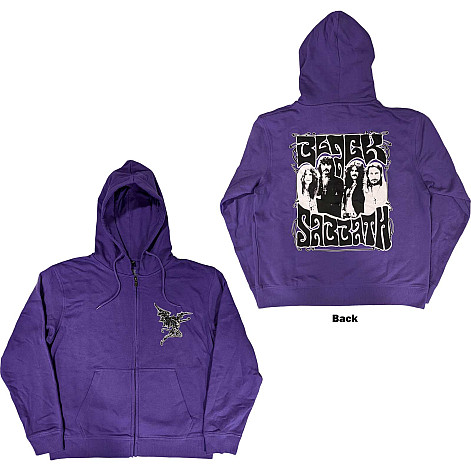 Black Sabbath bluza, Henry Pocket Logo Zipped BP Purple, męska