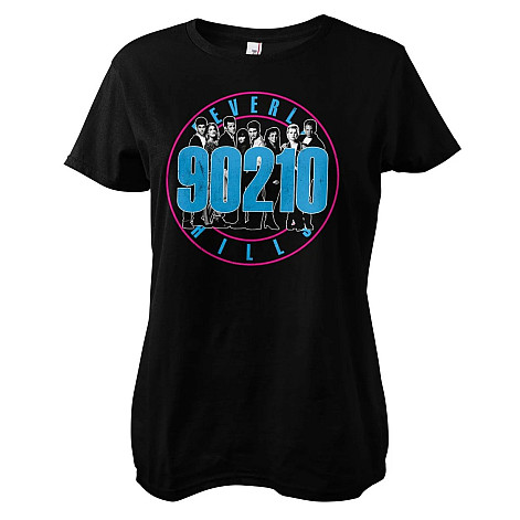 Beverly Hills 90210 koszulka, Cast Girly Black, damskie