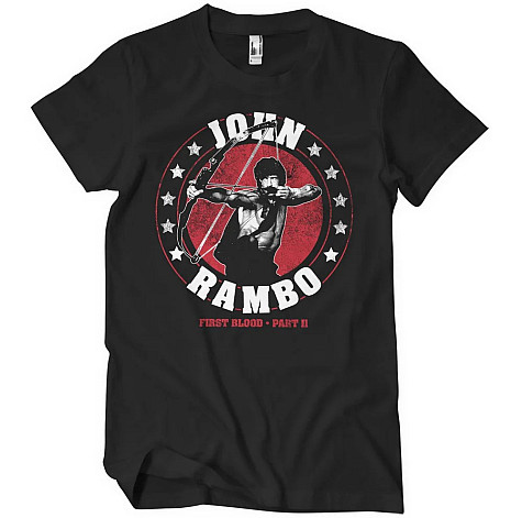 Rambo koszulka, John Rambo BOW Black, męskie