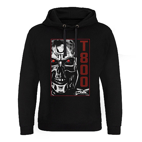 Terminator bluza, T-800 Machine Epic Hoodie Black, męska