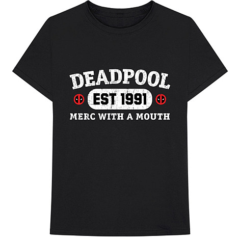 Deadpool koszulka, Merc With A Mouth Black, męskie