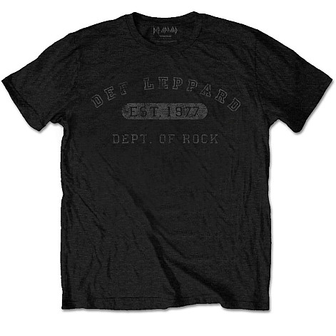 Def Leppard koszulka, Collegiate Logo, męskie