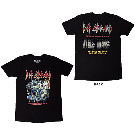 Def Leppard koszulka, Summer Stadium Tour BP Black, męskie