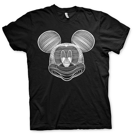 Mickey Mouse koszulka, LineArt Black, męskie
