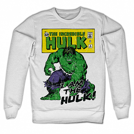 The Hulk bluza, I Am The Hulk Sweatshirt White, męska
