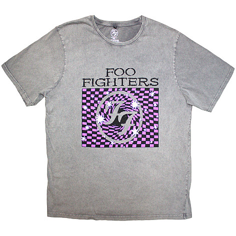 Foo Fighters koszulka, Ff 4 Stone Wash Grey, męskie