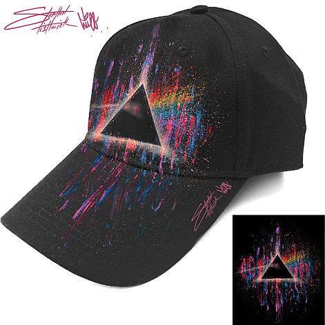 Pink Floyd czapka z daszkiem, DSOTM Pink Splatter Black