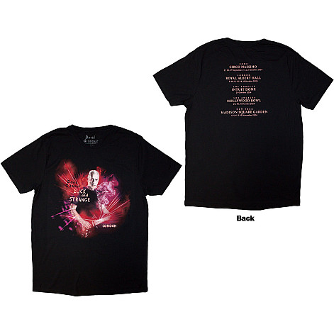 Pink Floyd koszulka, David Gilmour Luck & Strange London BP Black, męskie