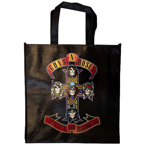 Guns N Roses torba na zakupy Eco 356x381x102 mm, Appetite For Destruction Black