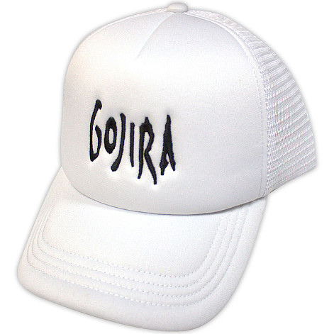 Gojira czapka z daszkiem, Logo Mesh White, unisex