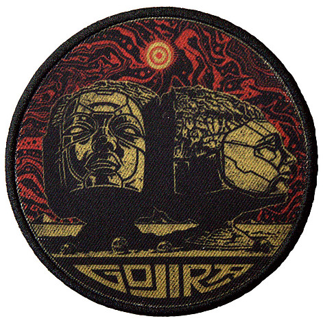 Gojira tkaná naszywka/nažehlovačka PES 95 mm, Scuplted Heads