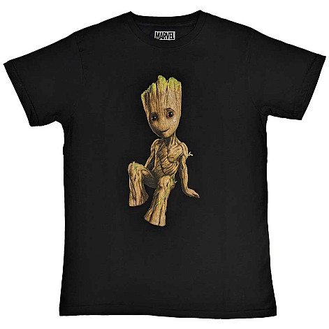 Marvel Comics koszulka, Guardians of the Galaxy Groot Perch Black, męskie