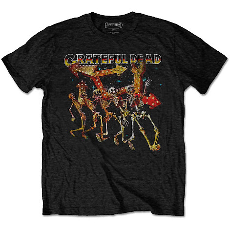 Grateful Dead koszulka, Truckin' Skellies Vintage Black, męskie
