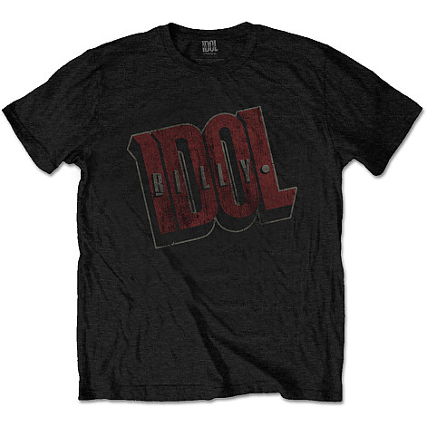 Billy Idol koszulka, Vintage Logo Black, męskie