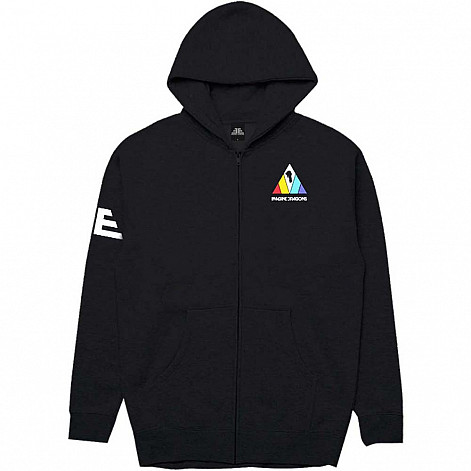 Imagine Dragons bluza, Triangle Zipped BP Black, męska