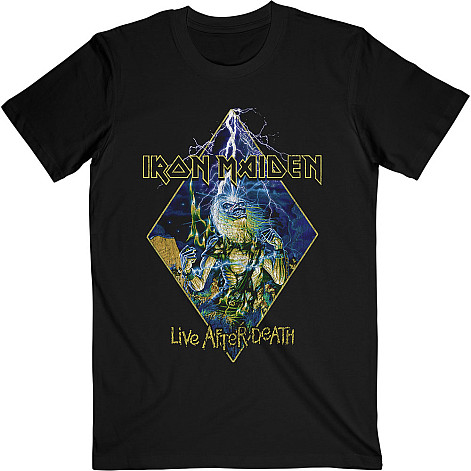 Iron Maiden koszulka, Live After Death Diamond Black, męskie