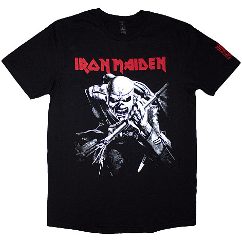 Iron Maiden koszulka, 50 Trooper Charge White Black, męskie