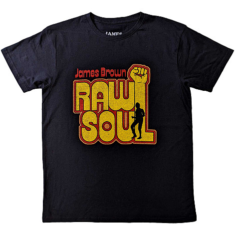 James Brown koszulka, Raw Soul Black, męskie