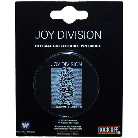 Joy Division kovový odznak 35 mm, Unknown Pleasures