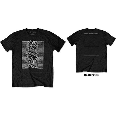 Joy Division koszulka, Unknown Pleasures W/Back Print, męskie