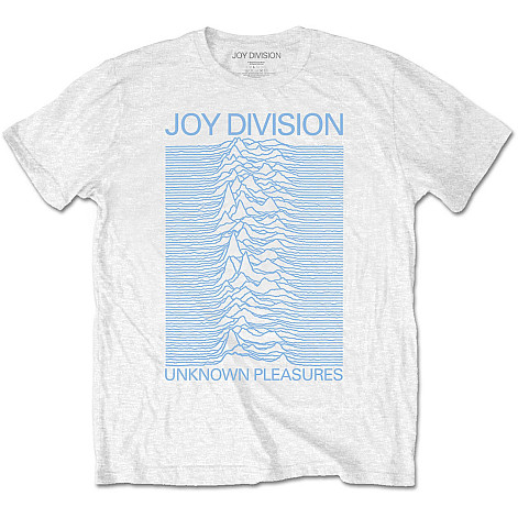 Joy Division koszulka, Unknown Pleasures Blue On White, męskie