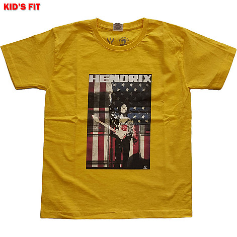 Jimi Hendrix koszulka, Peace Flag Yellow, dziecięcy