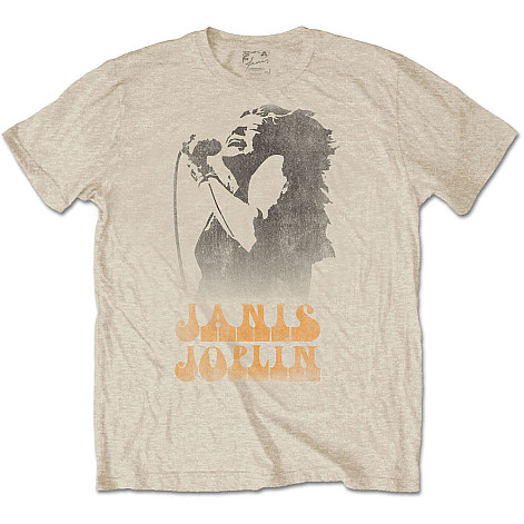Janis Joplin koszulka, Working The Mic Sand, męskie