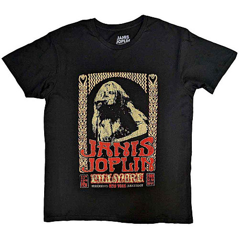 Janis Joplin koszulka, Vintage Poster Black, męskie