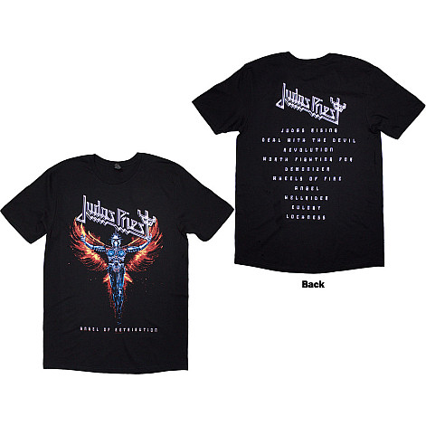 Judas Priest koszulka, Angel Of Retribution Tracklist BP Black, męskie