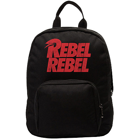 David Bowie mini plecak PES 30x24x9,5 cm, Rebel Black