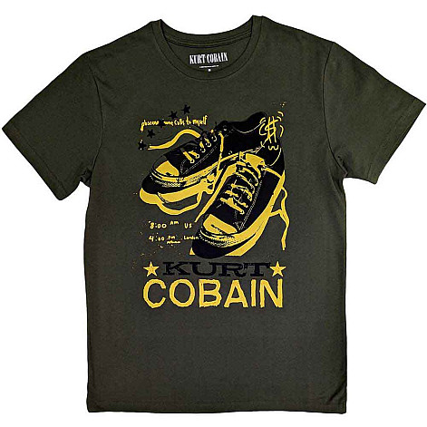 Nirvana koszulka, Kurt Cobain Converse Green, męskie