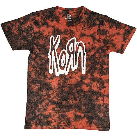 Korn koszulka, Logo Outline Wash Red, męskie