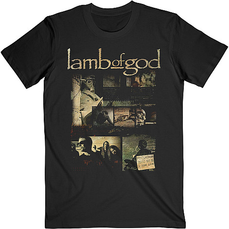 Lamb Of God koszulka, Album Collage Black, męskie