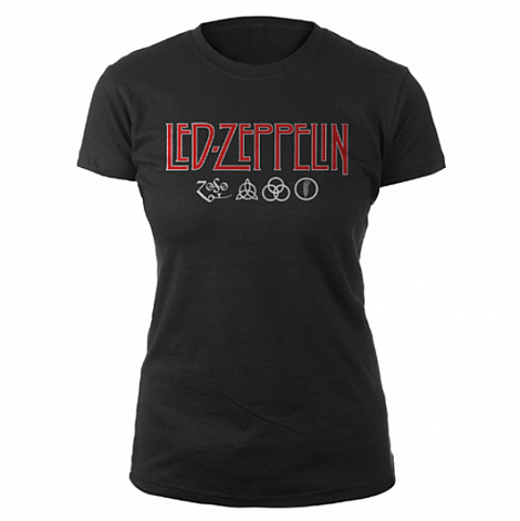 Led Zeppelin koszulka, Logo & Symbols, damskie