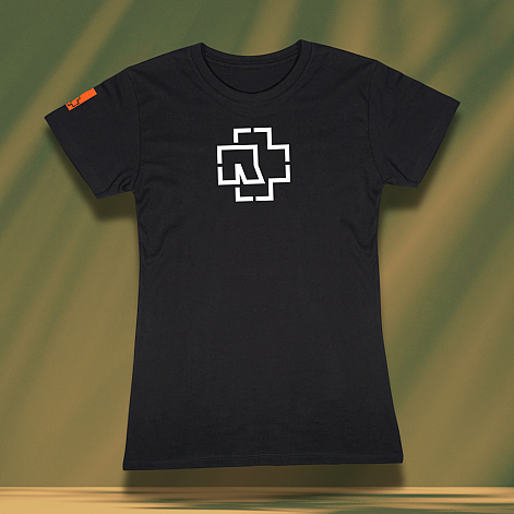 Rammstein koszulka, Logo Glow BP Black, damskie