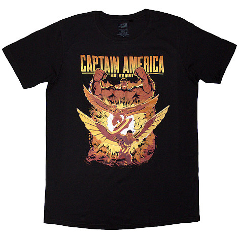 Captain America koszulka, Brave New World Explosion Black, męskie