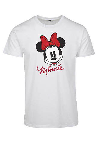 Mickey Mouse koszulka, Minnie Mouse Girly White, damskie