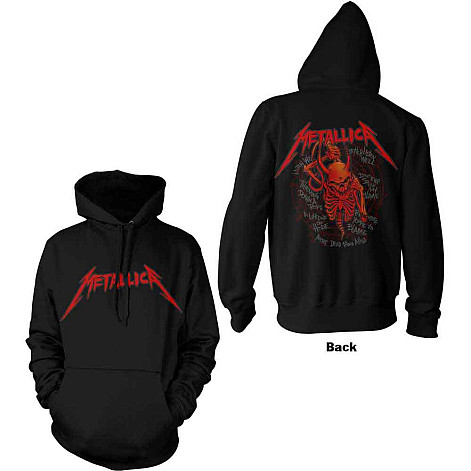 Metallica bluza, Skull Screaming Red BP Black, męska