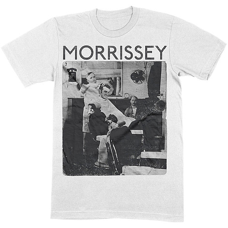 Morrissey koszulka, Barber Shop White, męskie