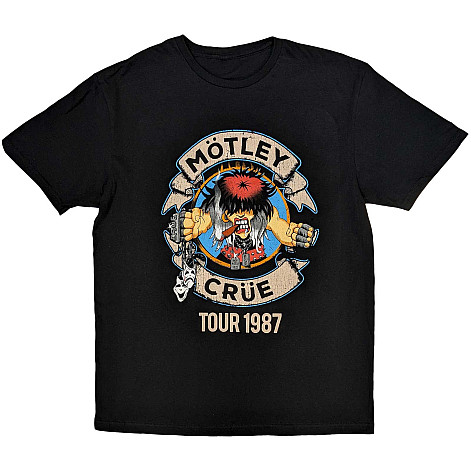 Motley Crue koszulka, Girls Girls Girls Tour '87 Black, męskie