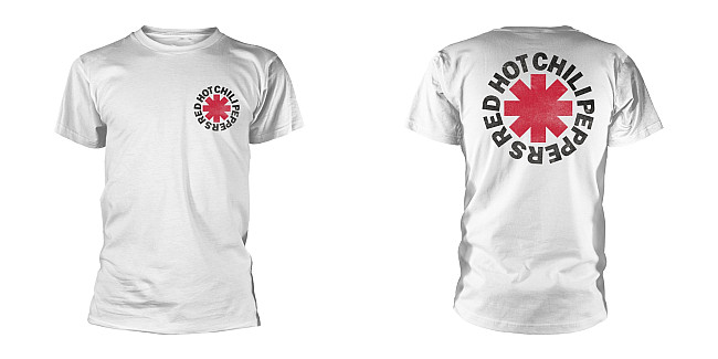 Red Hot Chili Peppers koszulka, Worn Asterisk BP White, męskie